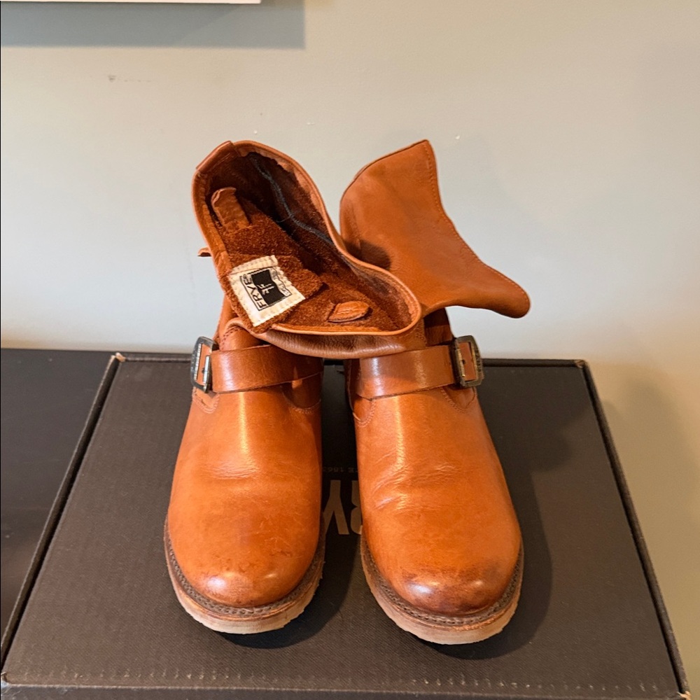 Frye Veronica Bootie Brown Ankle Boots